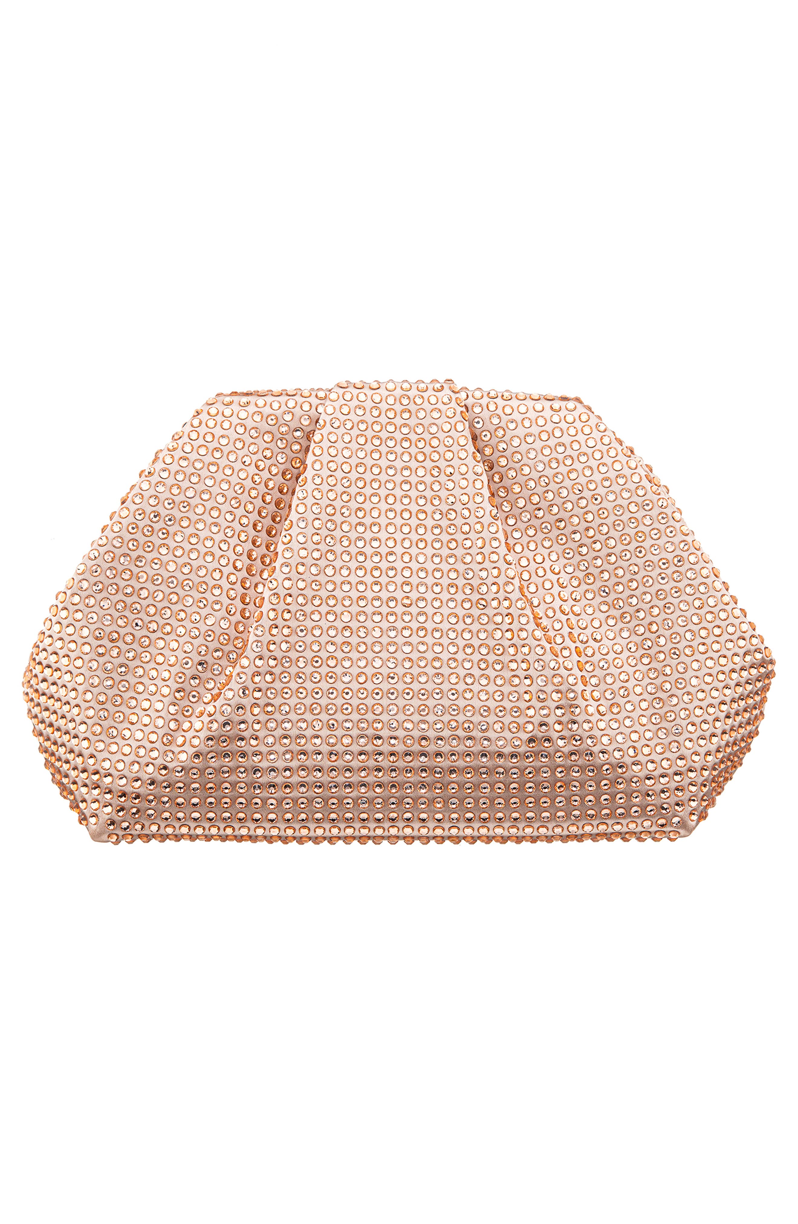 Crystal Frame Satchel, Alternate, color, PEARL ROSE