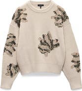 rag & bone Julie Sequin Detail Wool Sweater