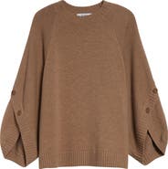 Max Mara Ampex Cape Sleeve Wool & Cashmere Sweater