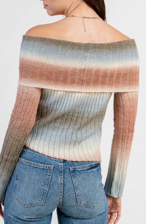 Beivy Off The Shoulder Sweater In Multi