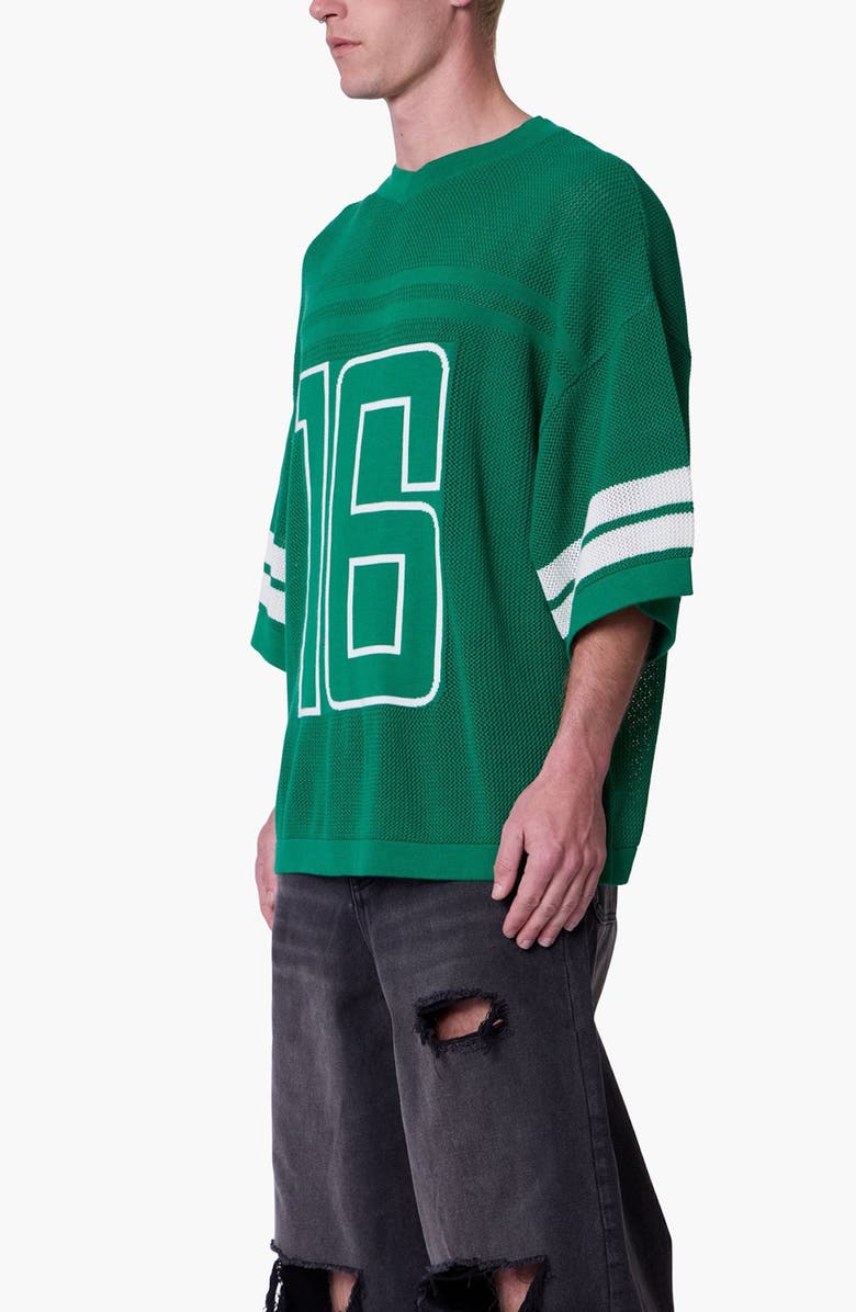 mnml Open Stitch Varsity Jersey Top, Alternate, color,