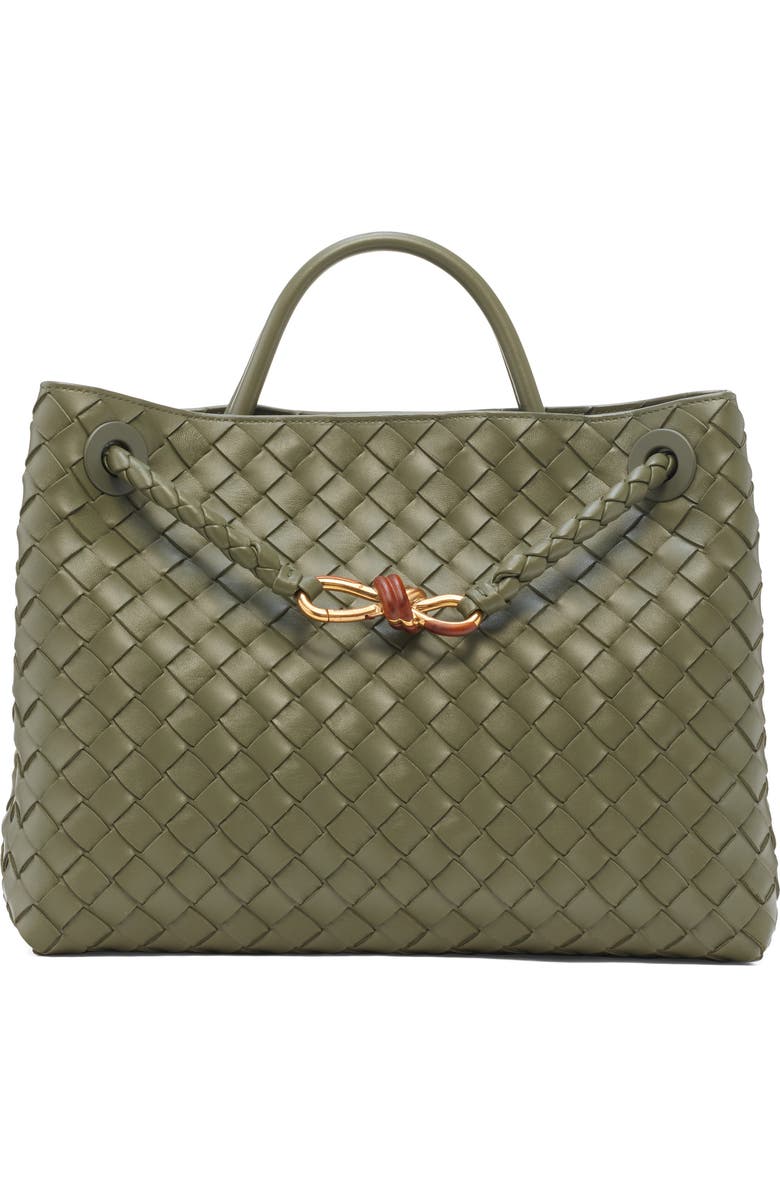 Bottega Veneta Medium Andiamo Intrecciato Leather Shoulder Bag, Main, color, 3272 Pickle-Mb-Rhum-Pic