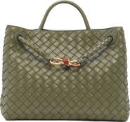 Bottega Veneta Medium Andiamo Intrecciato Leather Shoulder Bag