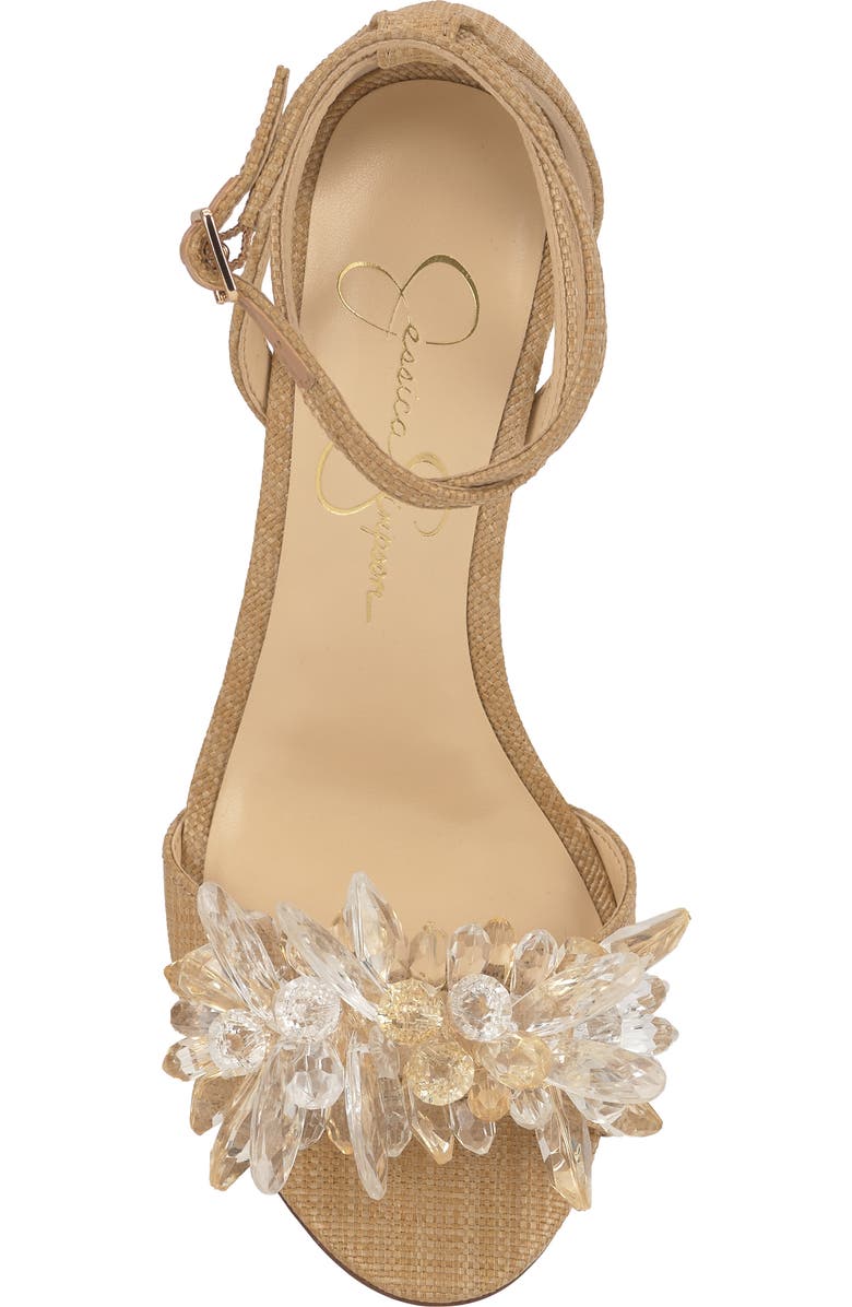 Jessica Simpson Janivah Ankle Strap Sandal, Alternate, color, Natural