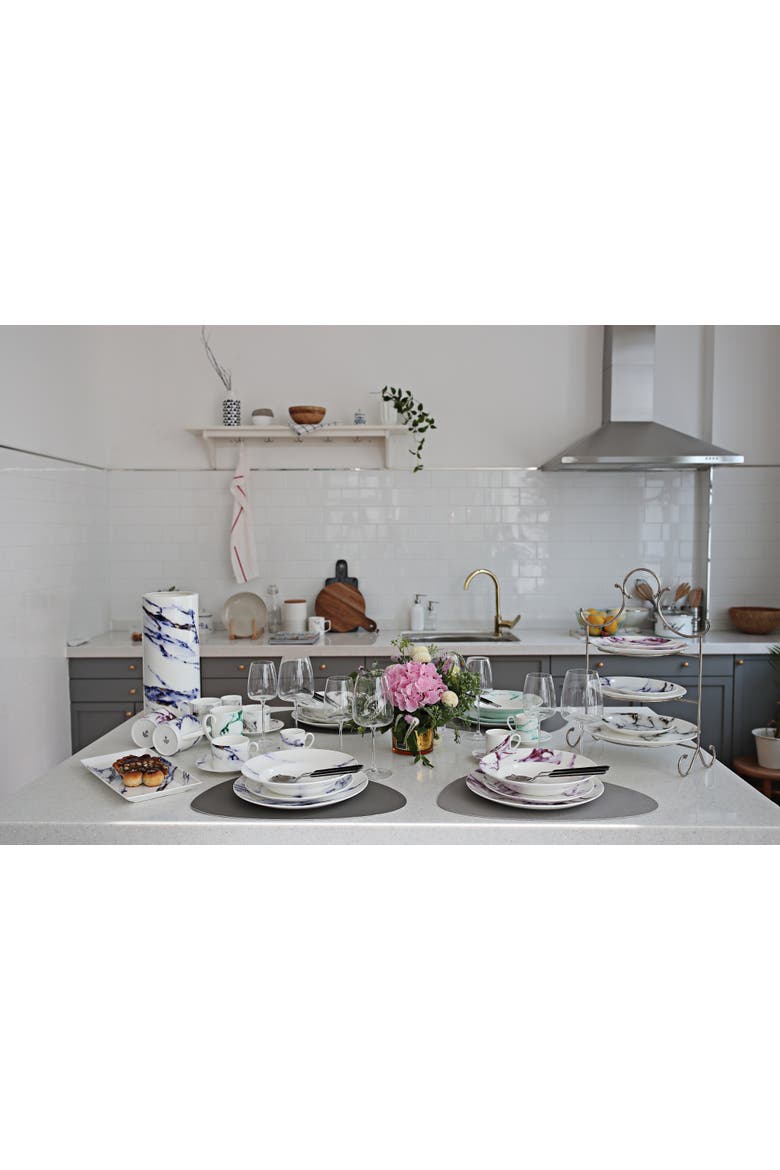 Marble Azure Salt & Pepper Shaker, Alternate, color, White