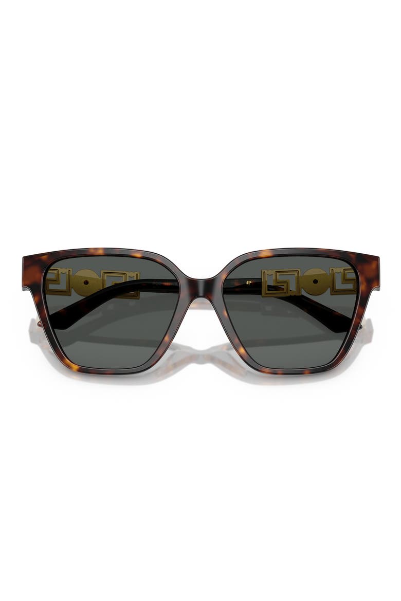 56mm Butterfly Sunglasses, Alternate, color, HAVANA