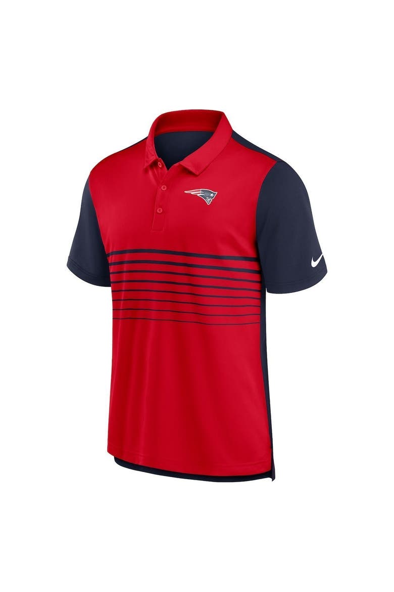 Men's Nike Navy/Red New England Patriots Fashion Performance Polo, Alternate, color, Navy
