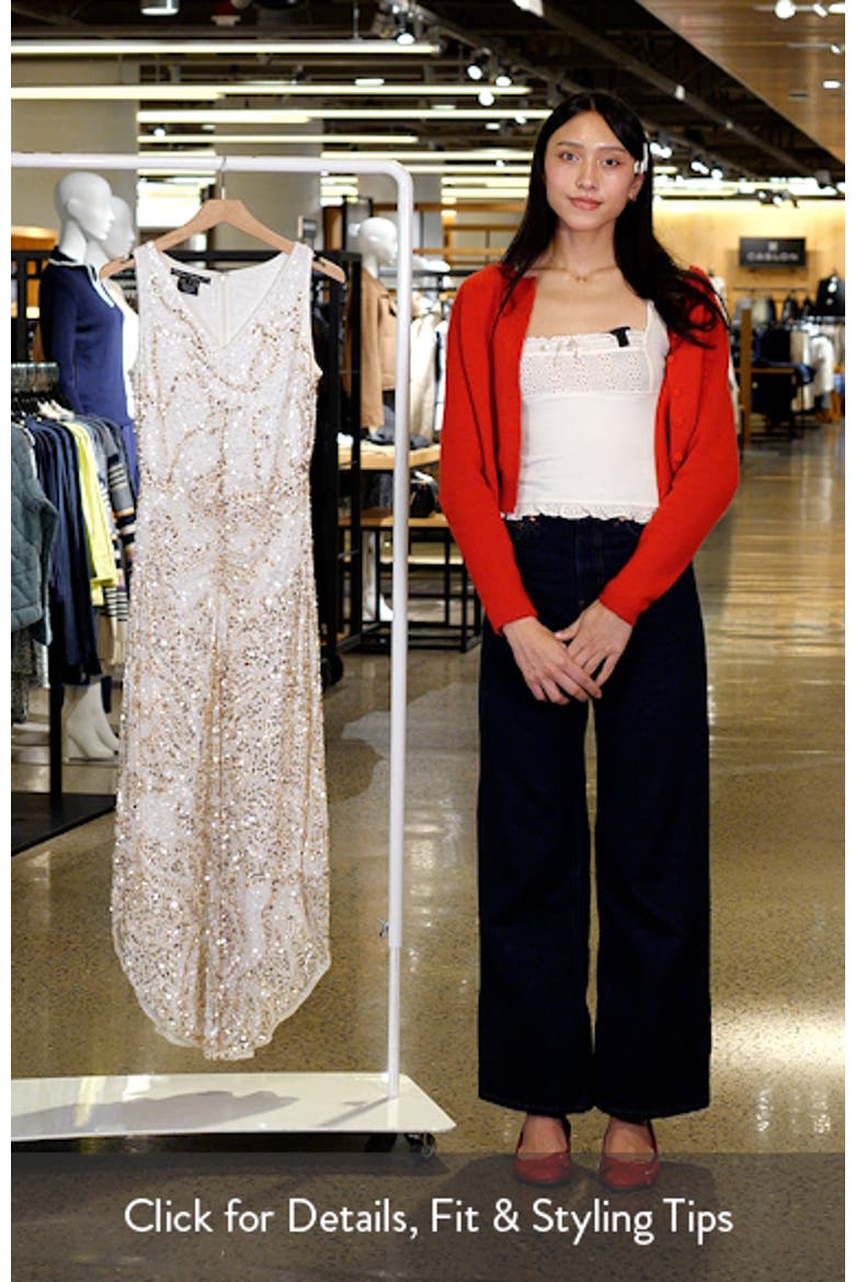 Embellished Sleeveless Evening Dress video