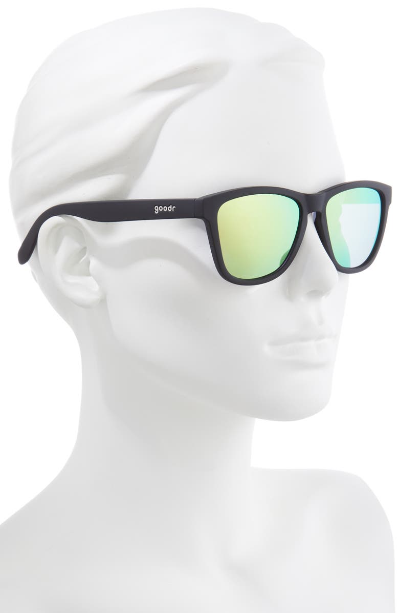 goodr Vincent's Absinthe 53mm Mirrored Polarized Sunglasses, Alternate, color, 