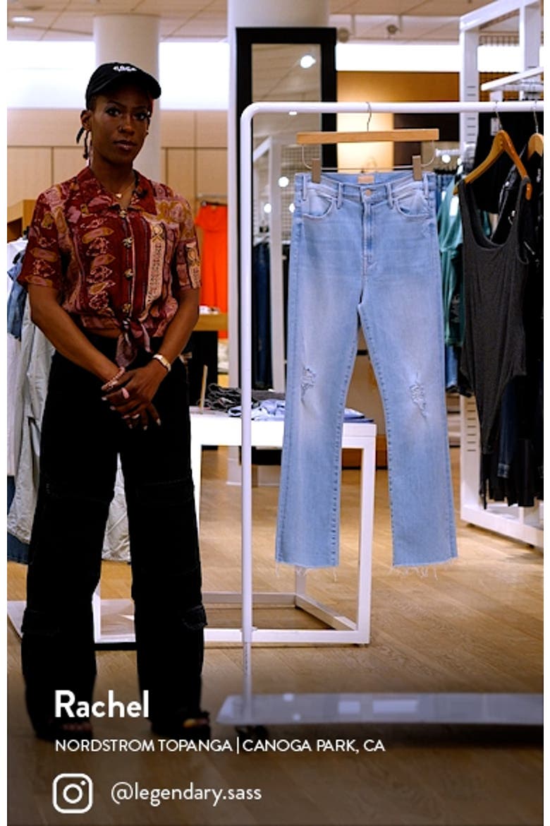 The Hustler Frayed High Waist Ankle Flare Jeans video