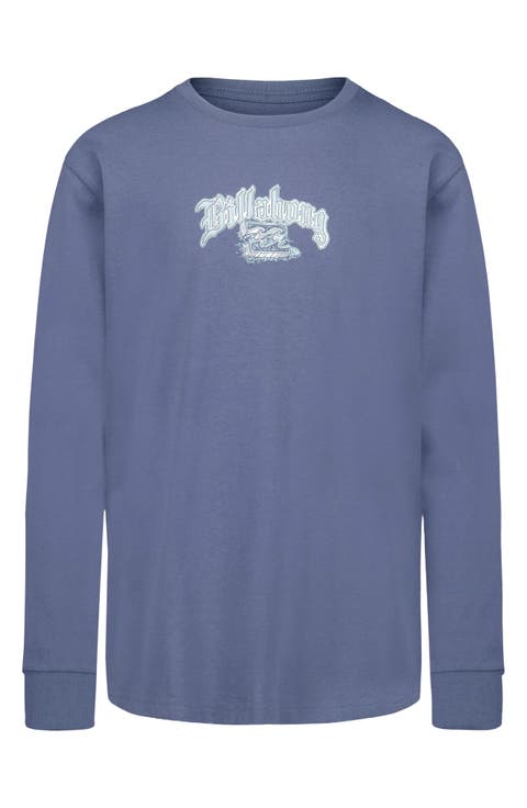 Kids' Cafe Racer Graphic Long Sleeve T-Shirt