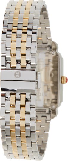 Women's Deco II Diamond Two-Tone Bracelet Watch, 20mm x 43mm - 0.11 ctw