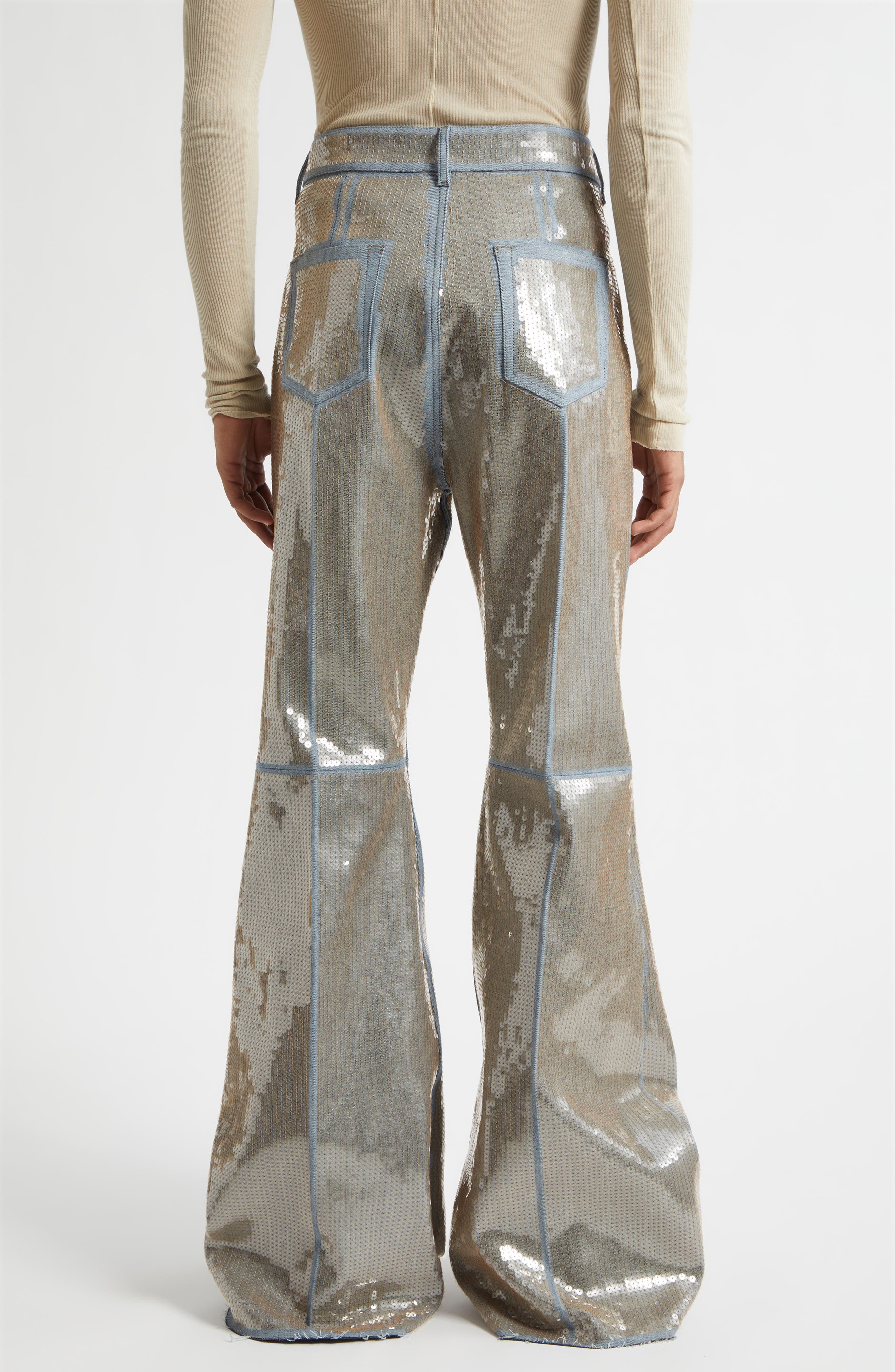 Temple Bolan Sequin Bootcut Jeans - image 2