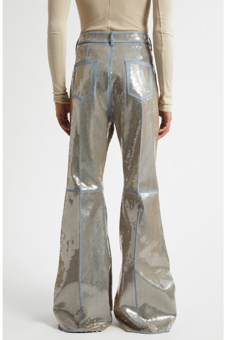 Temple Bolan Sequin Bootcut Jeans, Alternate, color, BLUE/ SAND