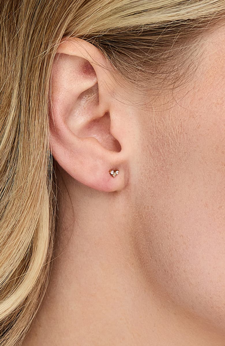 Bony Levy Icon 18K Yellow Gold Diamond Stud Earrings, Alternate, color, 18K Yellow Gold