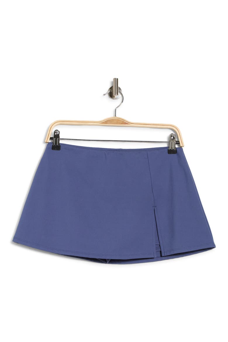 Knit Miniskort, Alternate, color, BLUE INDIGO