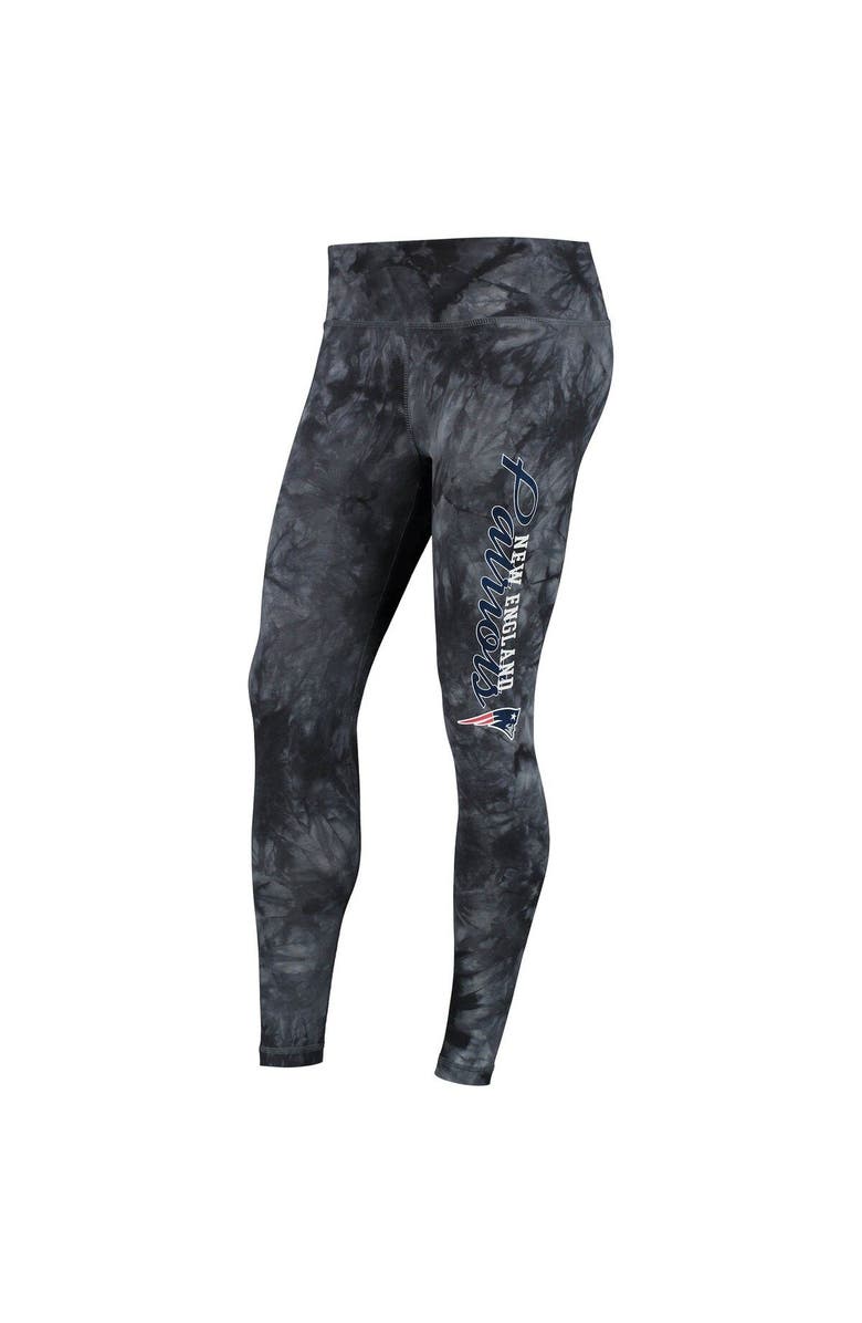 CONCEPTS SPORT Women's Concepts Sport Black New England Patriots Burst Tie Dye Leggings, Alternate, color, 