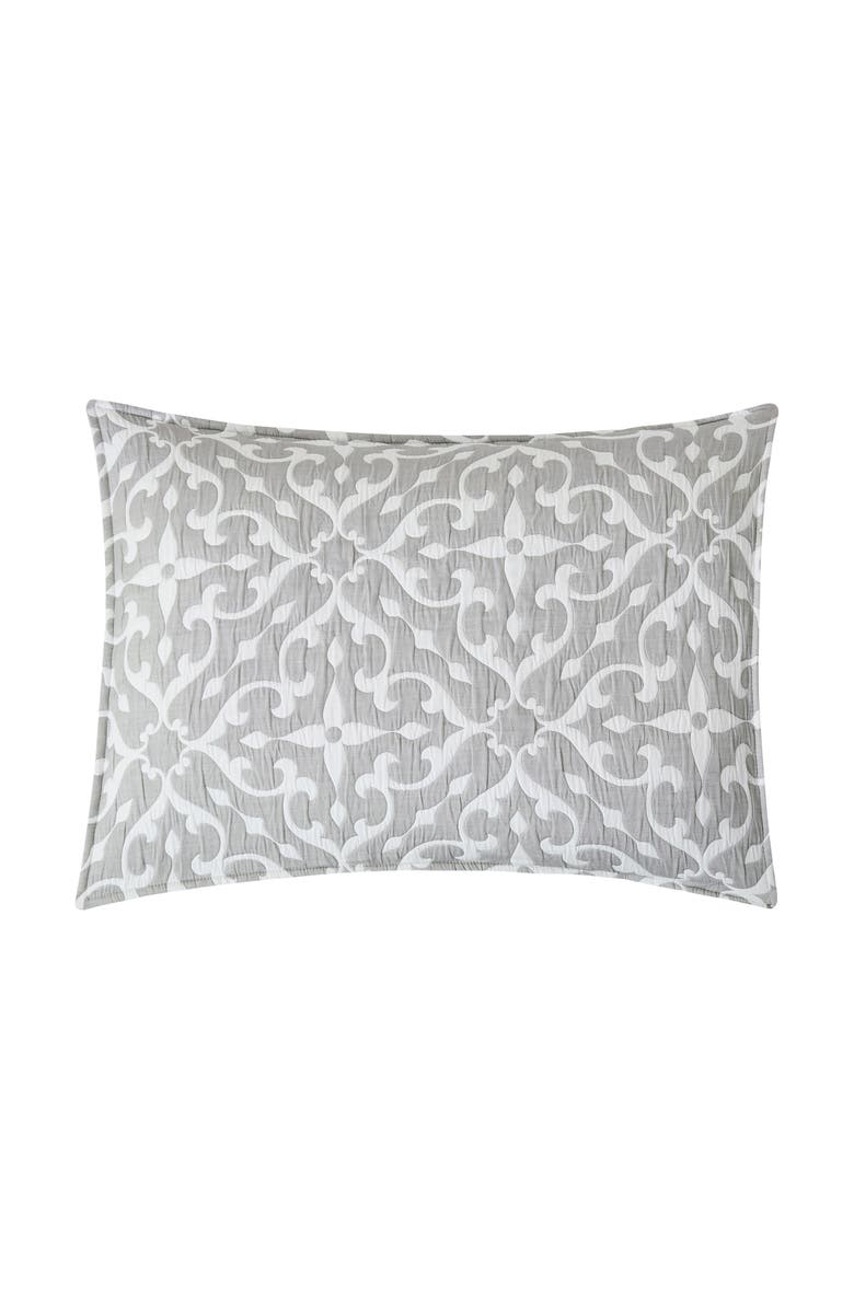 C&F Home Medallion Jacquard Cotton Cover Quilt Set  - Reversible and Machine Washable, Alternate, color, Gray