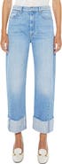 MOTHER The Half-Pipe Frayed High Waist Ankle Barrel Jeans