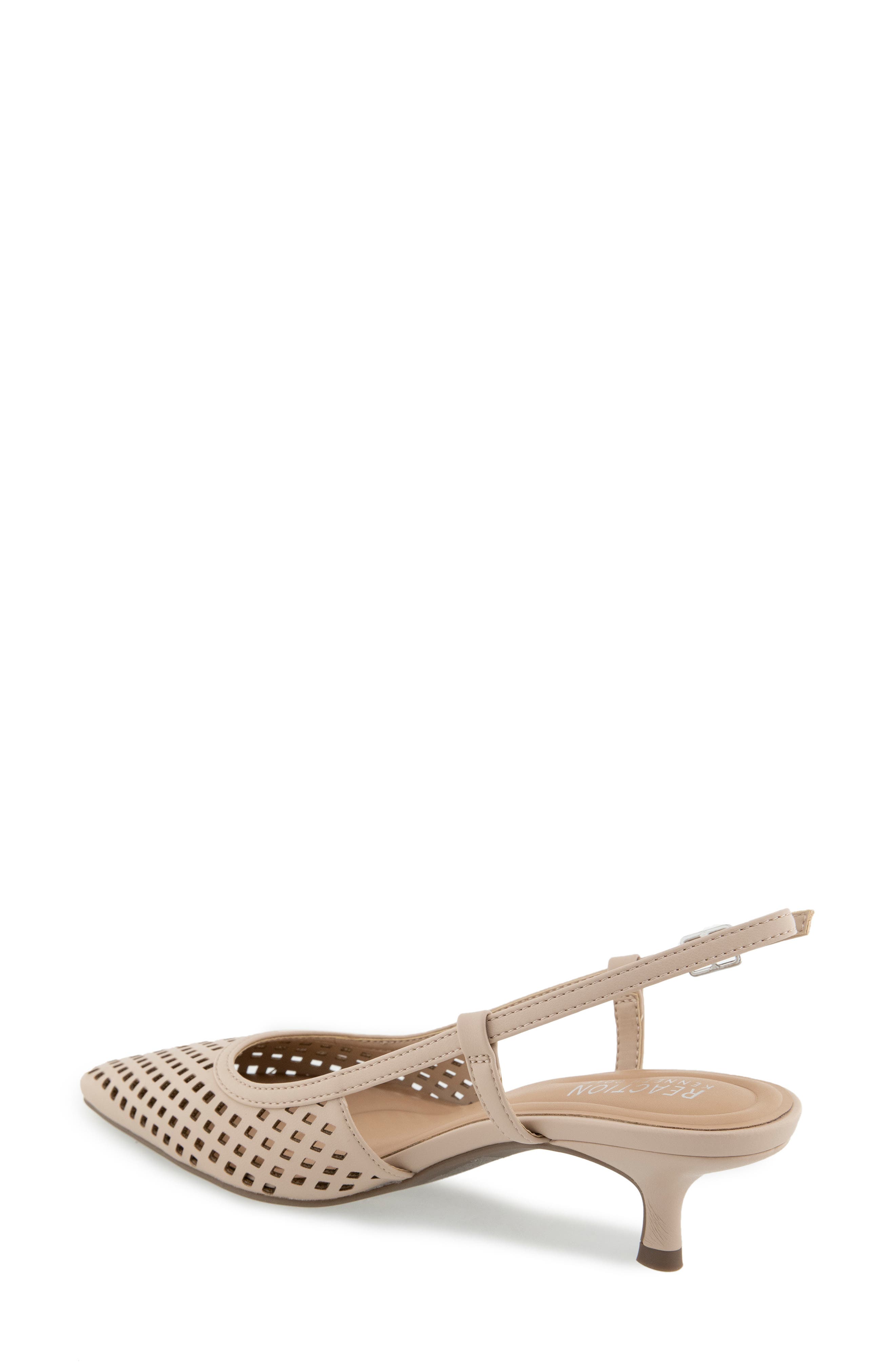 Maggie Perforated Slingback Pump, Alternate, color, SMOKE GREY