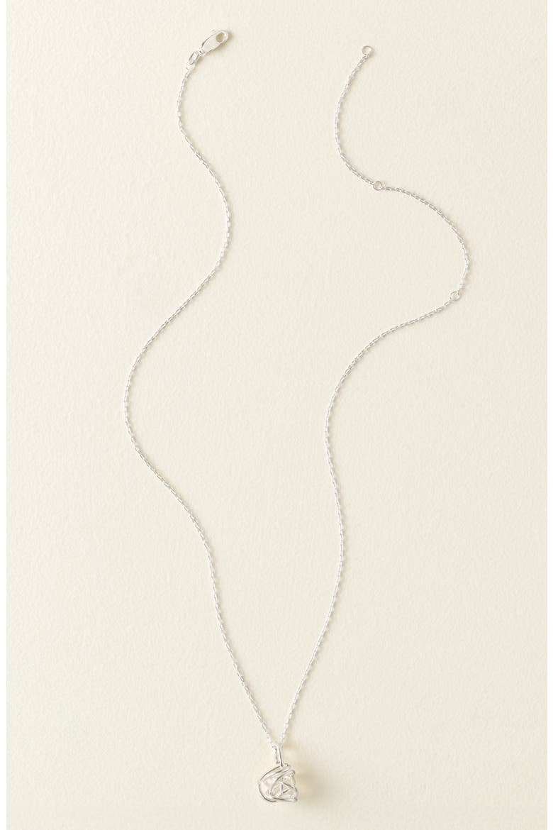 Winding Road Necklace, Main, color, Silver