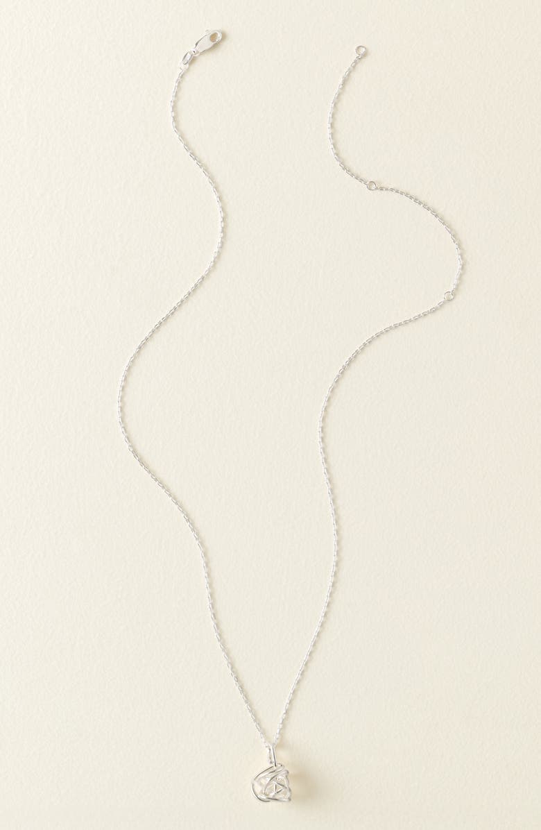 Uncommon Goods Winding Road Necklace, Main, color, Silver