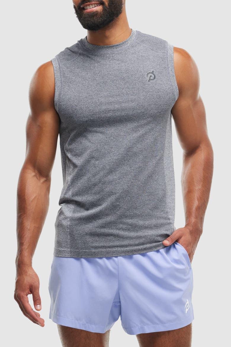 Seamless Muscle Tank, Main, color, Dark Grey