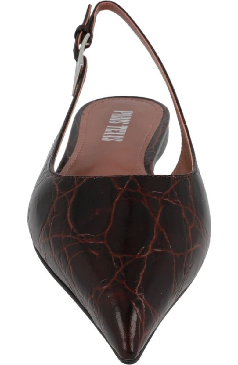 Paris Texas Jessica Pointed Toe Slingback Flat, Alternate, color,