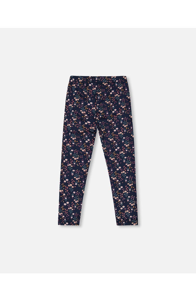 Deux par Deux Jersey Leggings, Alternate, color, Navy Floral