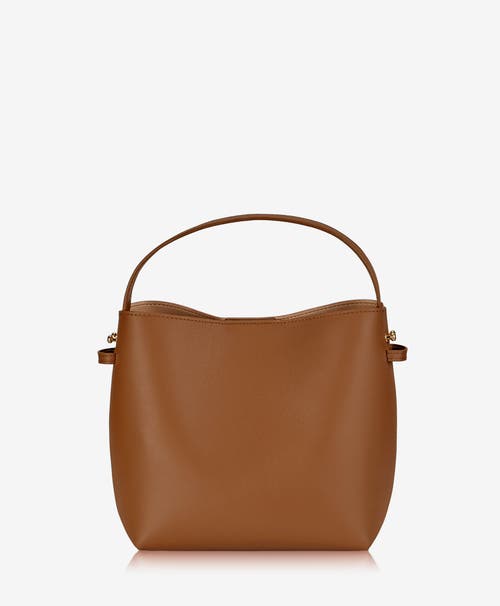 Gigi New York Selena Leather Bucket Bag In British Tan