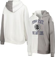 GAMEDAY COUTURE Women's Gameday Couture Gray/White Penn State Nittany Lions Split Pullover Hoodie