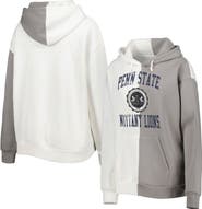 GAMEDAY COUTURE Women's Gameday Couture Gray/White Penn State Nittany Lions Split Pullover Hoodie