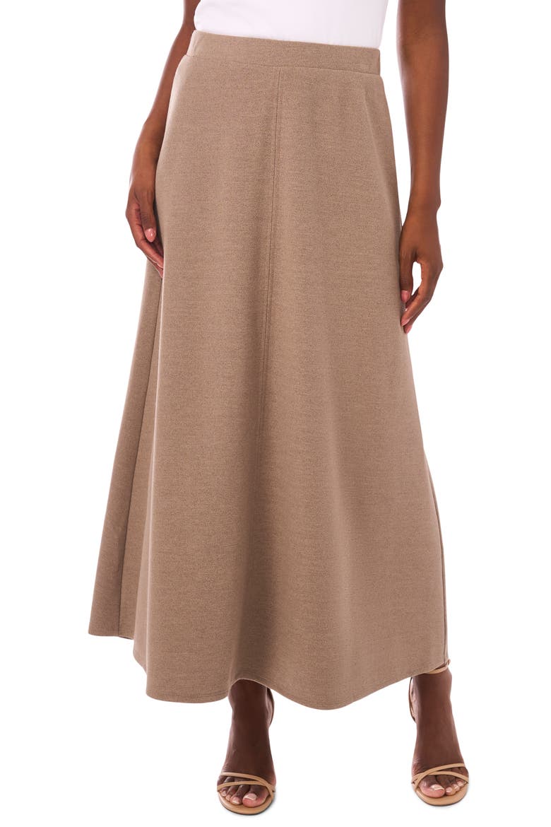A-Line Maxi Sweater Skirt, Main, color, BEIGE
