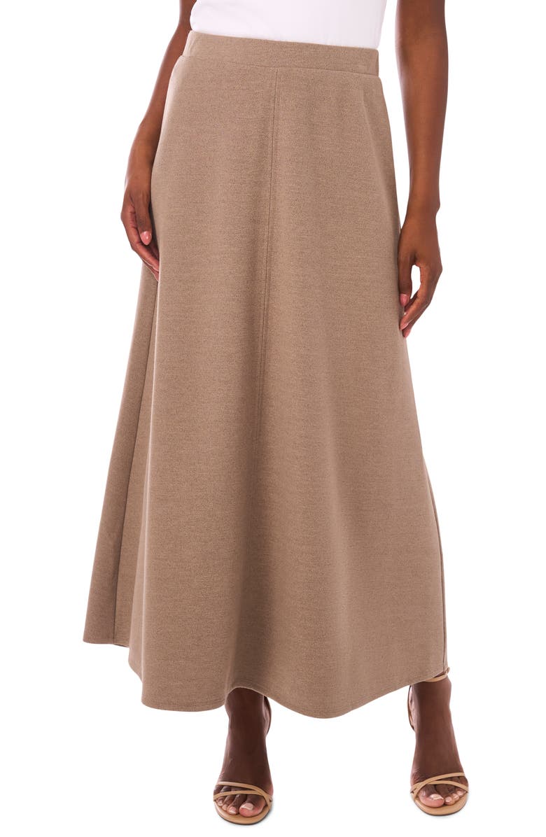 Vince Camuto A-Line Maxi Sweater Skirt, Main, color, Beige