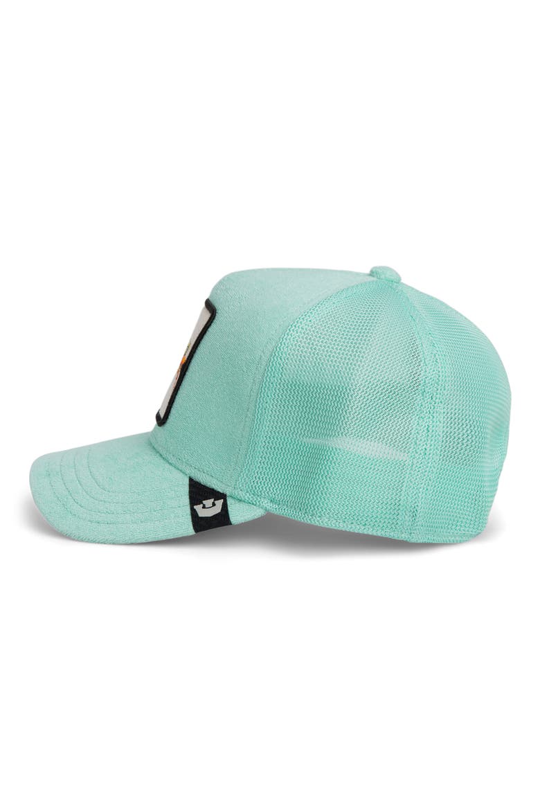 Unicorn Patch Snapback Trucker Hat, Alternate, color, GUMMY