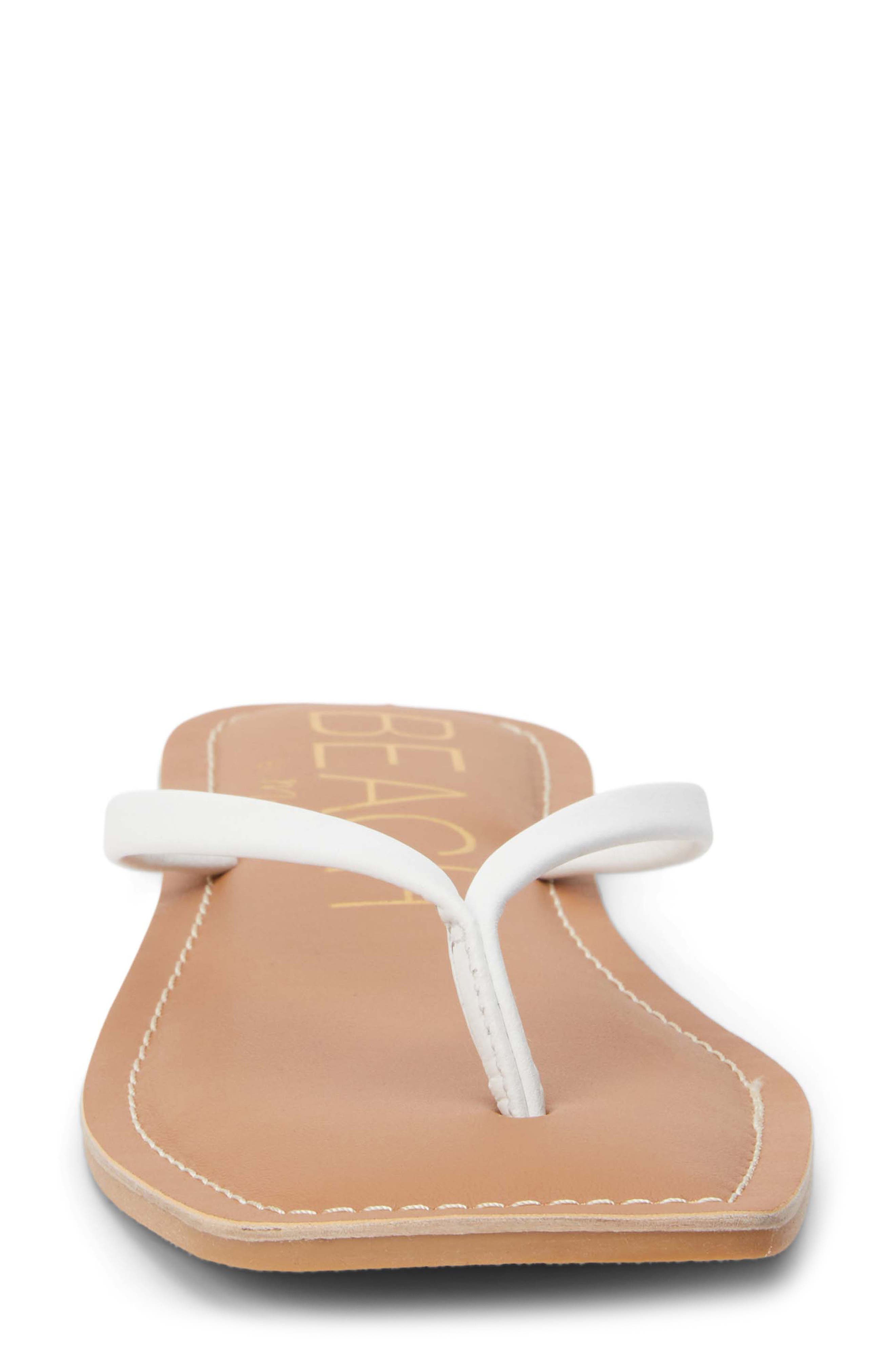 BEACH BY MATISSE Bungalow Flip Flop, Alternate, color, White