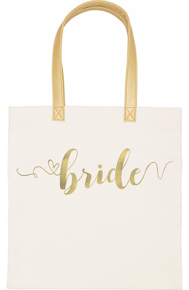 Cathy's Concepts Team Bride Canvas Tote, Main, color,