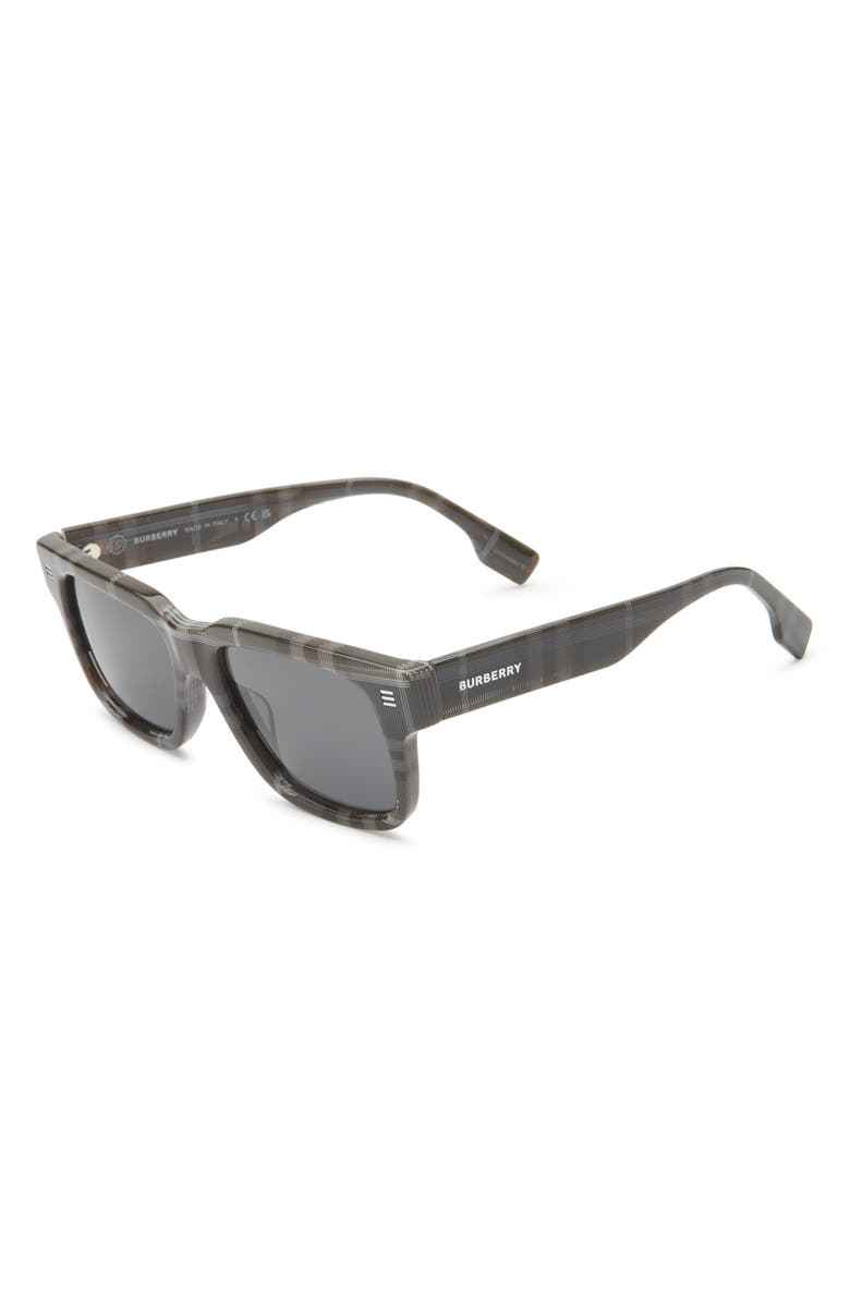 Burberry 54mm Square Sunglasses, Alternate, color, Dark Grey