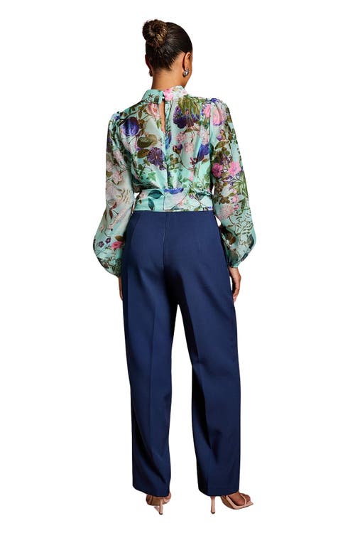 Coast Petite Pintuck Detail Wide Leg Jumpsuit In Blue