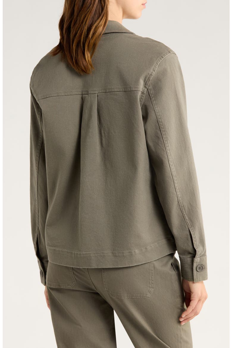 Folly Stretch Cotton Twill Chore Coat, Alternate, color, SMOKEY OLIVE