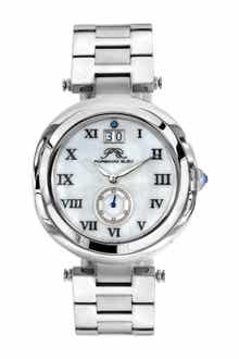 PORSAMO BLEU Women's South Sea Swarovski Crystal Bracelet Watch, 40mm