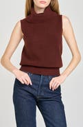 WAYF Elodie Cowl Neck Sleeveless Sweater