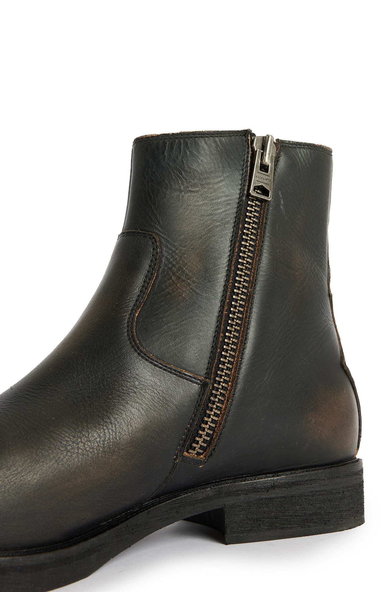 AllSaints Lang Boot, Alternate, color, Dark Brown