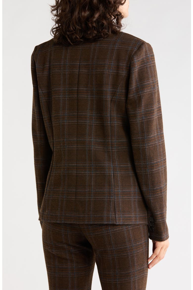 Plaid Blazer, Alternate, color, BROWN BLUE