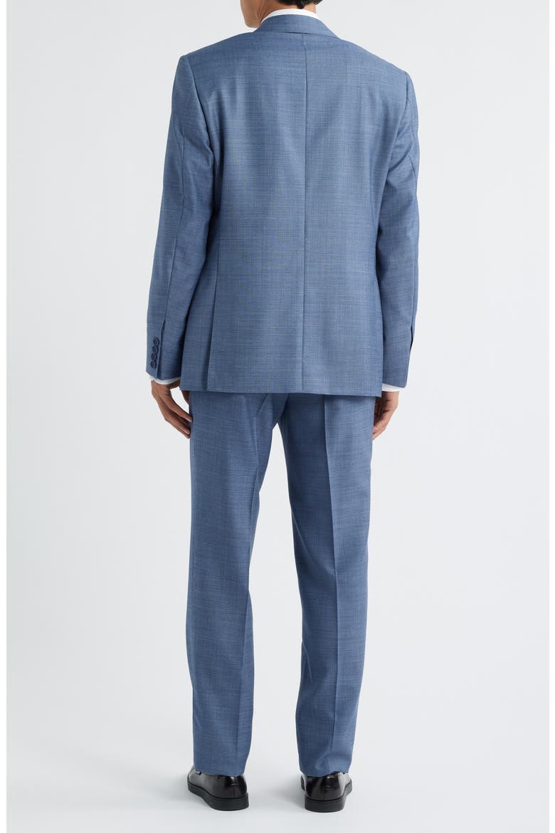 Siena Regular Fit Blue Mélange Super 130s Wool Suit, Alternate, color, BLUE