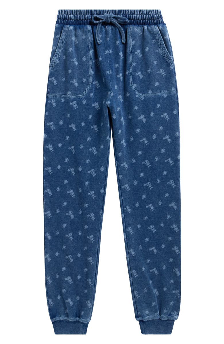 Splendid Kids' Bloom Kissed Joggers, Main, color, Floral Indigo