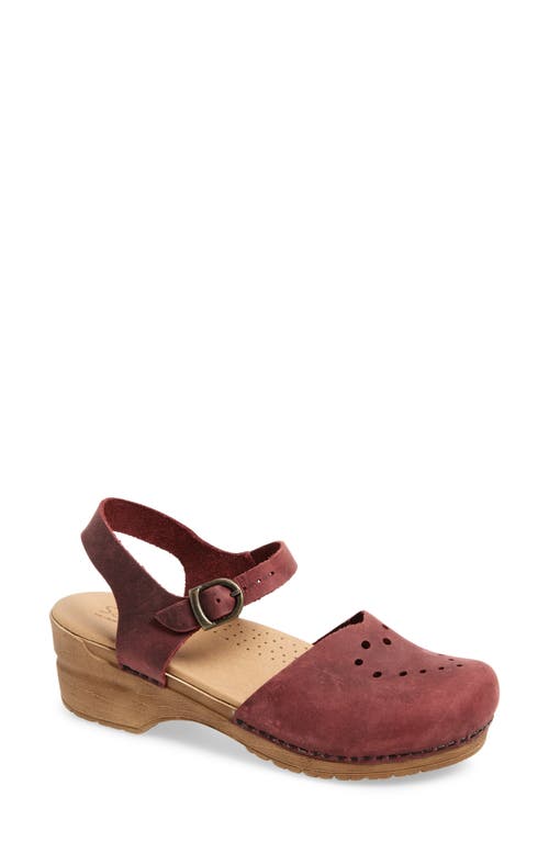 Sanita Heart Clog In Red