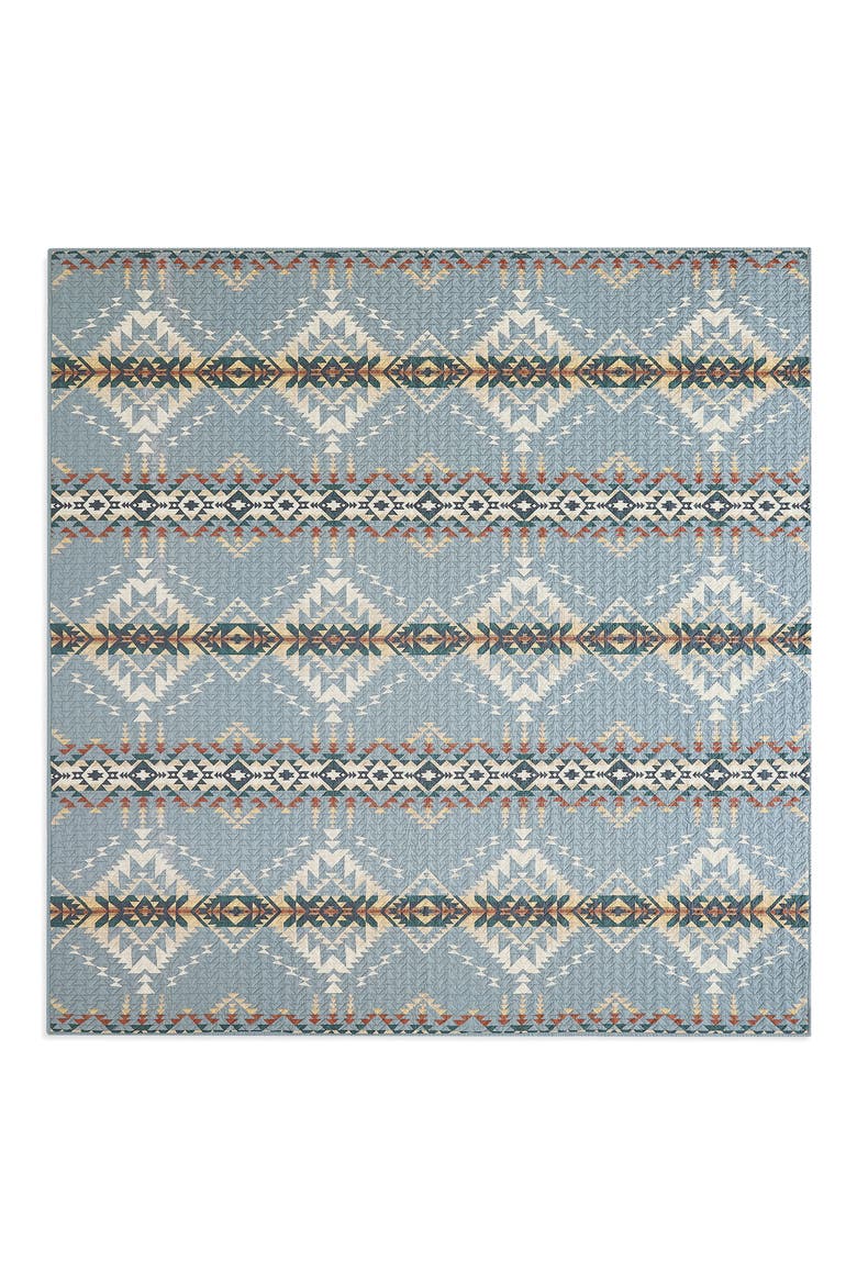 Bridge Creek Coverlet & Pillow Shams Set, Alternate, color, SILVER BLUE