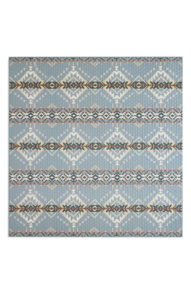 Pendleton Bridge Creek Coverlet 
Pillow Shams Set, Alternate, color, Silver Blue