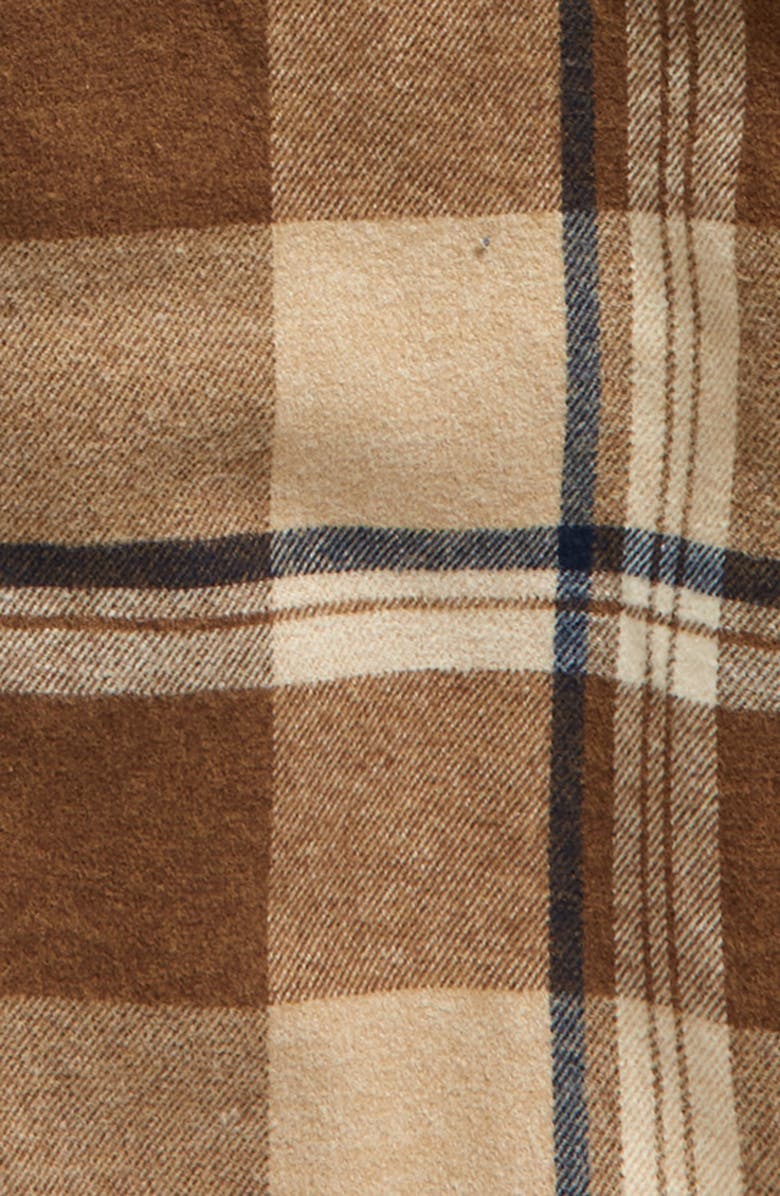 Vans Lopes Hooded Plaid Flannel Button-Up Shirt, Alternate, color,